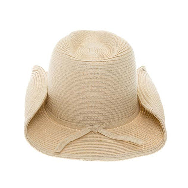 Small Size Cowboy Hat with Rolled Brim for Petites - Boardwalk Style Cowboy Hat Boardwalk Style Hats