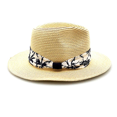 Small Size Fedora Hat with Palm Print Cotton Band - Sunny Dayz™ Safari Hat Sun N Sand Hats