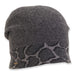 Soft Wool Animal Print Cuff Turban Beanie - Adora Hat® Beanie Adora Hats AD1347A Black M/L (57-59 cm)