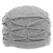 Soft Wool Pulled Turban Beanie with Contrast Stitching - Adora Hat® Beanie Adora Hats AD1038D Grey M/L (57-59 cm) 