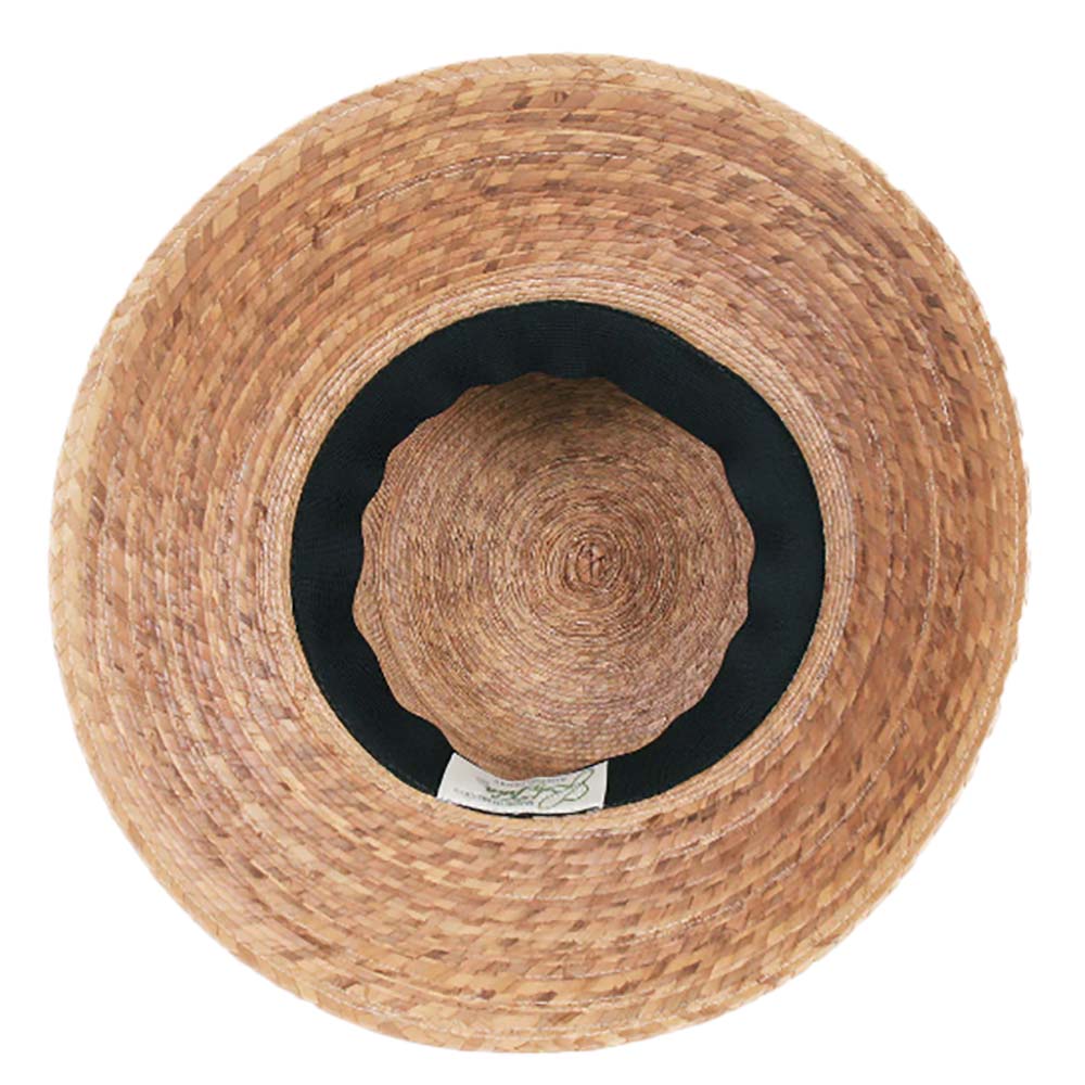 Somerset Palm Leaf Sun Hat with Black Bow - Tula Hats Cloche Tula Hats    