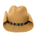 Southwestern Brown Leather with Conchos Hat Band for Hat Bar Tailoring - SetarTrading Hat Bands SetarTrading Hats