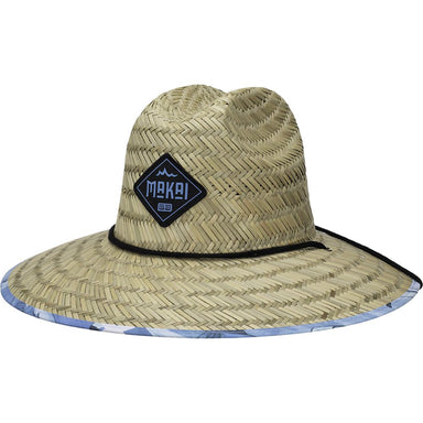 Stealth Lifeguard Hat with Tie-Dye Print Underbrim - Makai Hats Lifeguard Hat Makai Hat MA101OS2 Natural S/M