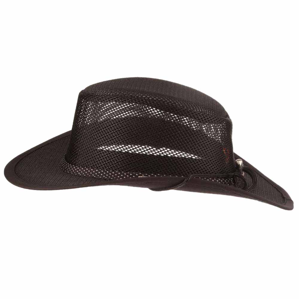 Stetson Hats Mesh Outback Hat for Men up to XXL- Black