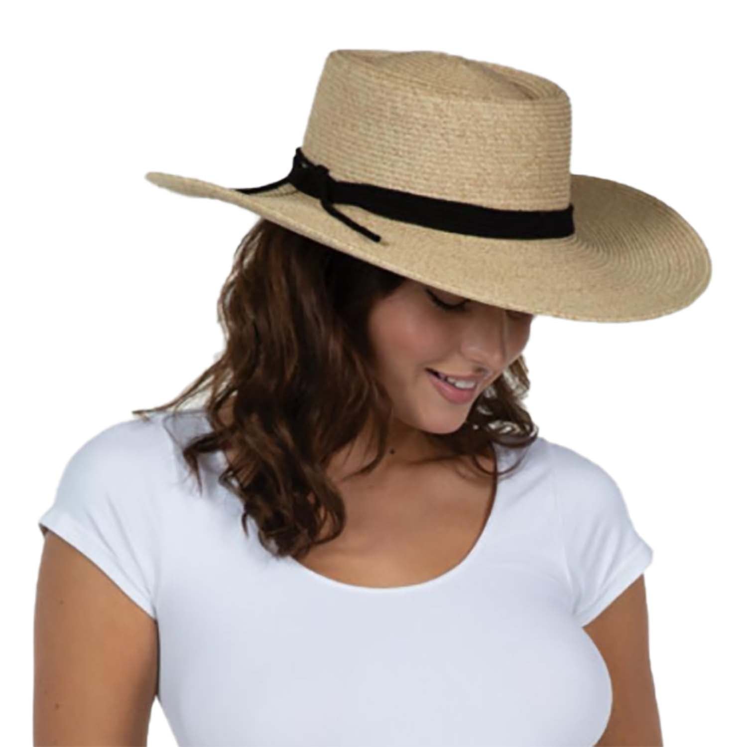 Straw Gaucho Hat with Rope Tie - Jeanne Simmons Hats Bolero Hat Jeanne Simmons    