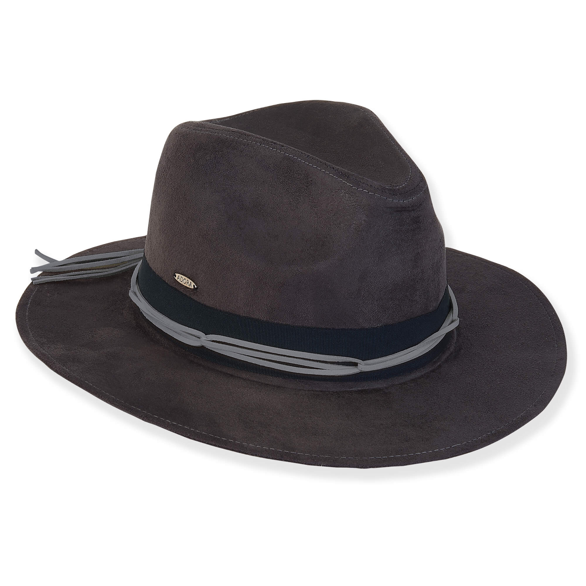 Structured Fashion Suede Safari Hat - Adora® Wool Hats