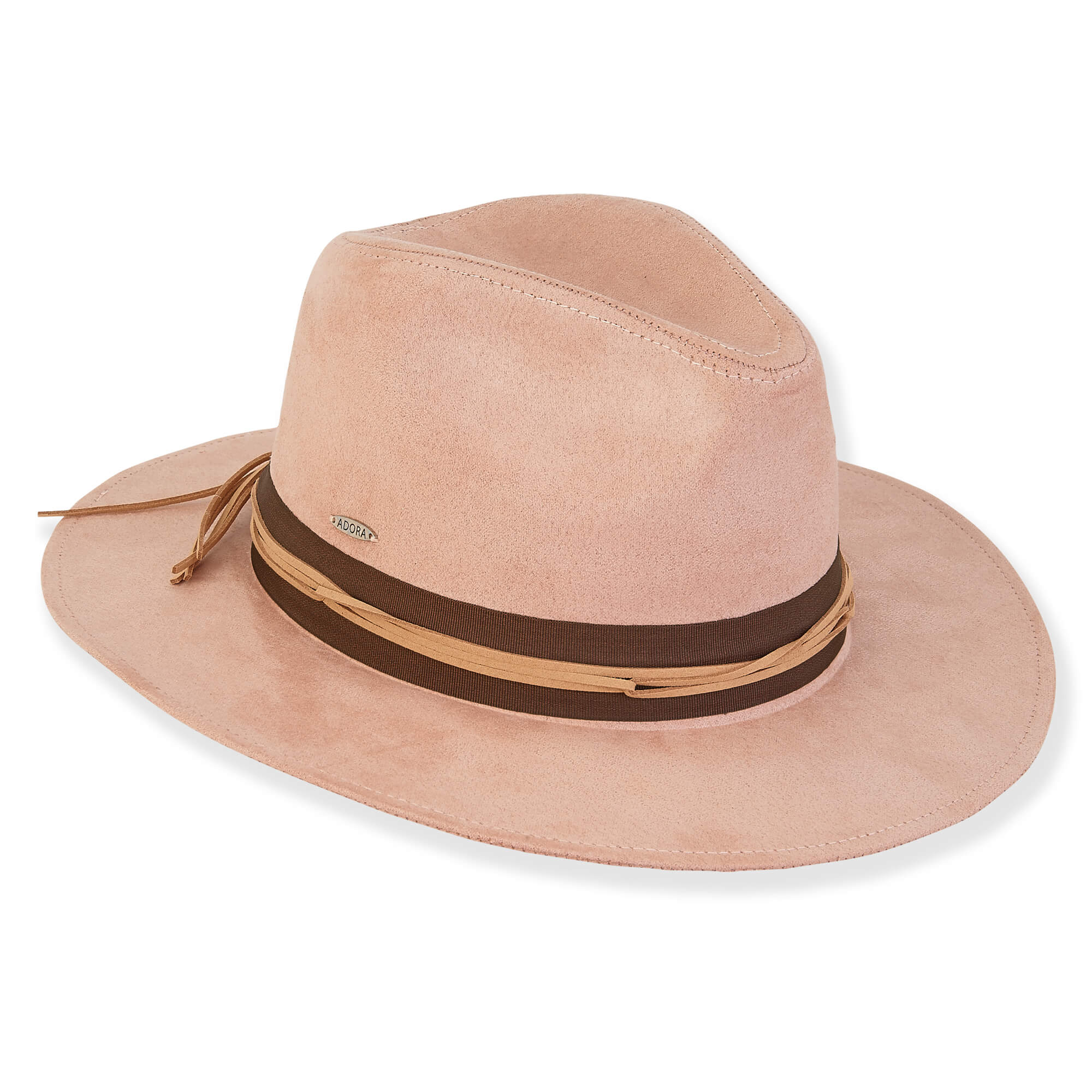 Structured Fashion Suede Safari Hat - Adora® Wool Hats