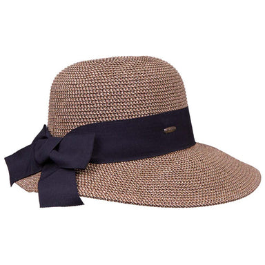 Sun Hat with Narrowing Brim - Karen Keith Facesaver Hat Great hats by Karen Keith BT23Bh Black Heather Medium (57 cm)