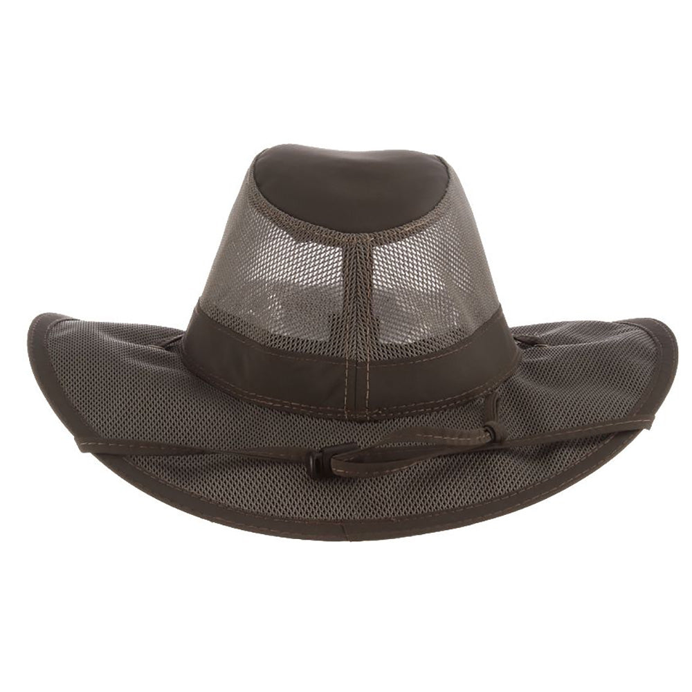 Supplex® Nylon Mesh Brim Safari Hat, 2XL - Dorfman Pacific Safari Hat Dorfman Hat Co.