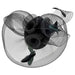 Triple Lily Veil Fascinator - Something Special Fascinator Something Special LA HTH2592-BLK Black  