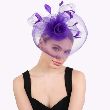 Triple Lily Veil Fascinator - Something Special Fascinator Something Special LA    