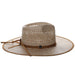 Two Ghost Two-Tone Handwoven Straw Rancher Hat - Biltmore USA Safari Hat Biltmore Hats