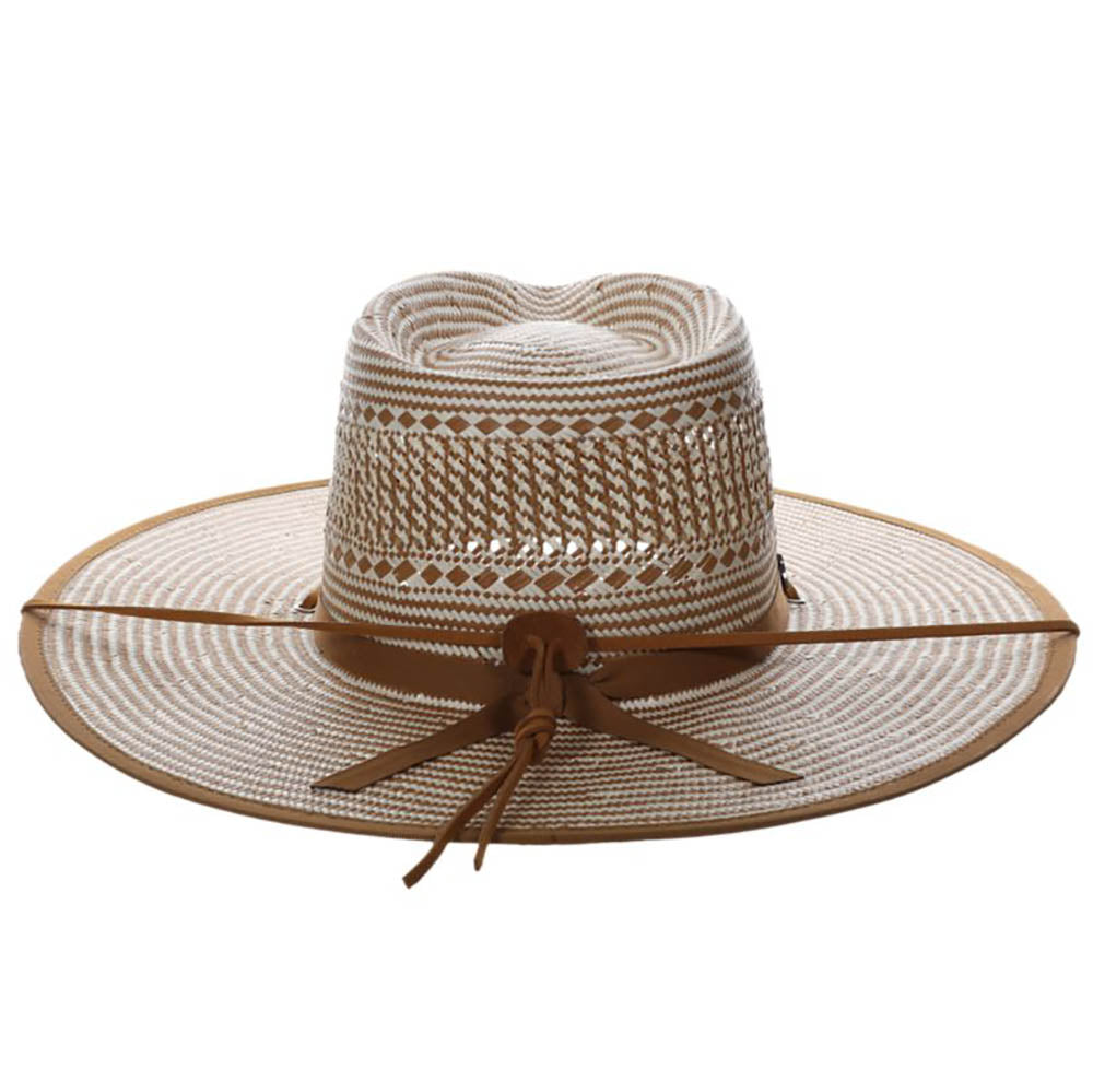 Two Ghost Two-Tone Handwoven Straw Rancher Hat - Biltmore USA Safari Hat Biltmore Hats