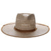 Two Ghost Two-Tone Handwoven Straw Rancher Hat - Biltmore USA Safari Hat Biltmore Hats