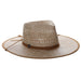 Two Ghost Two-Tone Handwoven Straw Rancher Hat - Biltmore USA Safari Hat Biltmore Hats BVC103 Tan OS