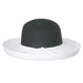 Two Tone Up-Brim Sun Hat - Jeanne Simmons Hats Kettle Brim Hat Jeanne Simmons JS8210 Black / White
