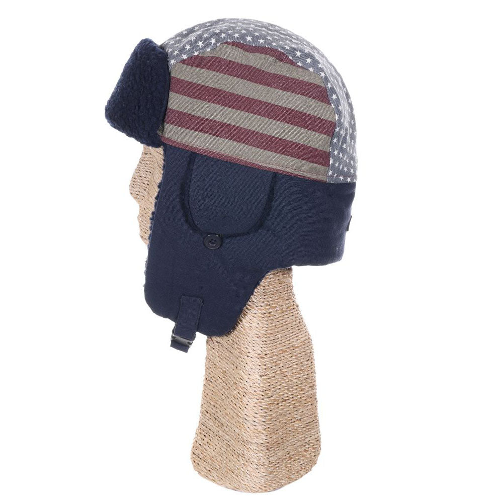USA Trooper Hat with Berber Lining - DPC Hats Trapper Hat Dorfman Hat Co.