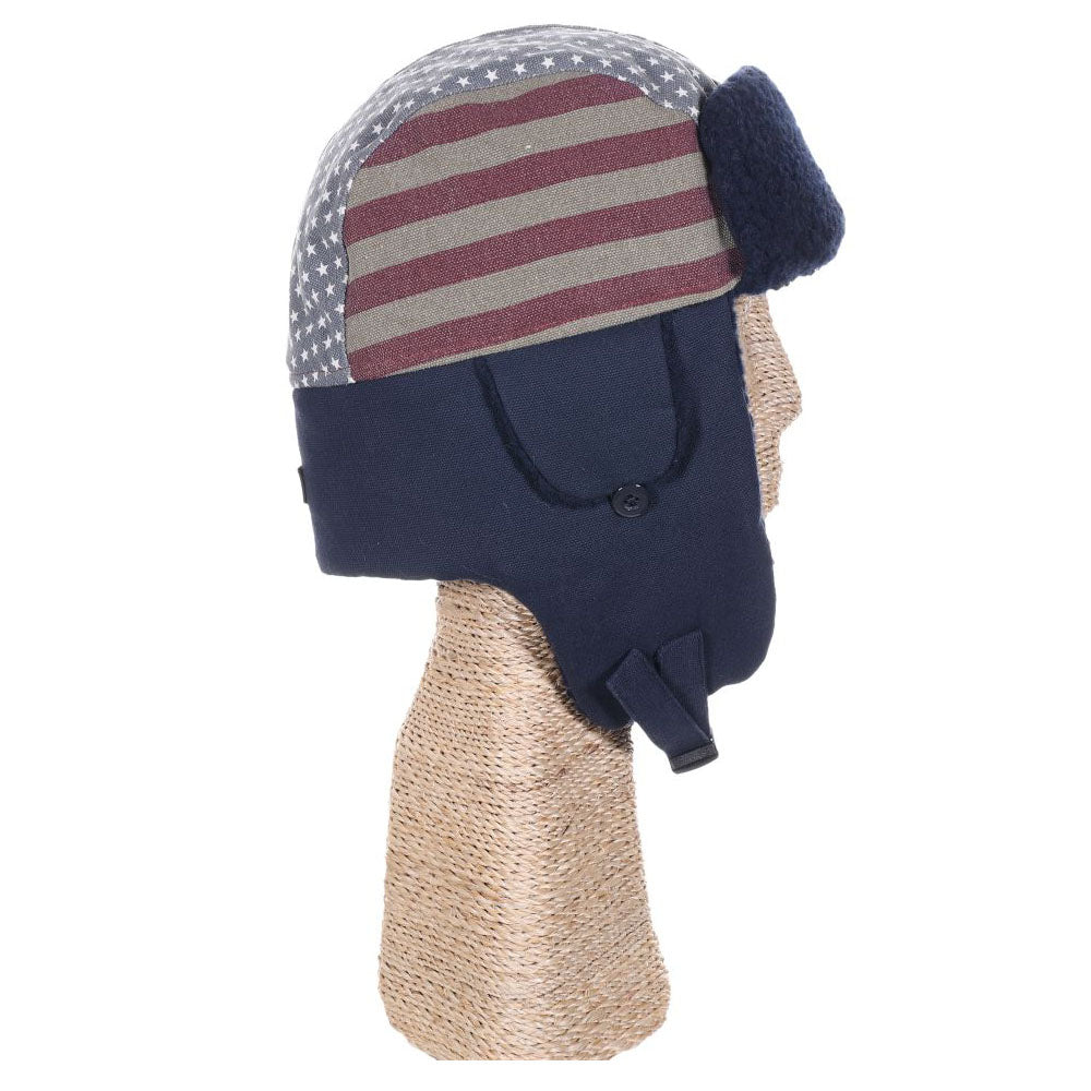 USA Trooper Hat with Berber Lining - DPC Hats Trapper Hat Dorfman Hat Co.