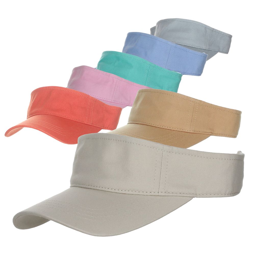 Unisex Cotton Tennis Visors - Dorfman Hat Co Visor Cap Dorfman Hat Co.