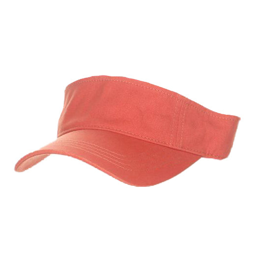 Unisex Cotton Tennis Visors - Dorfman Hat Co Visor Cap Dorfman Hat Co. V7-ORAN Orange