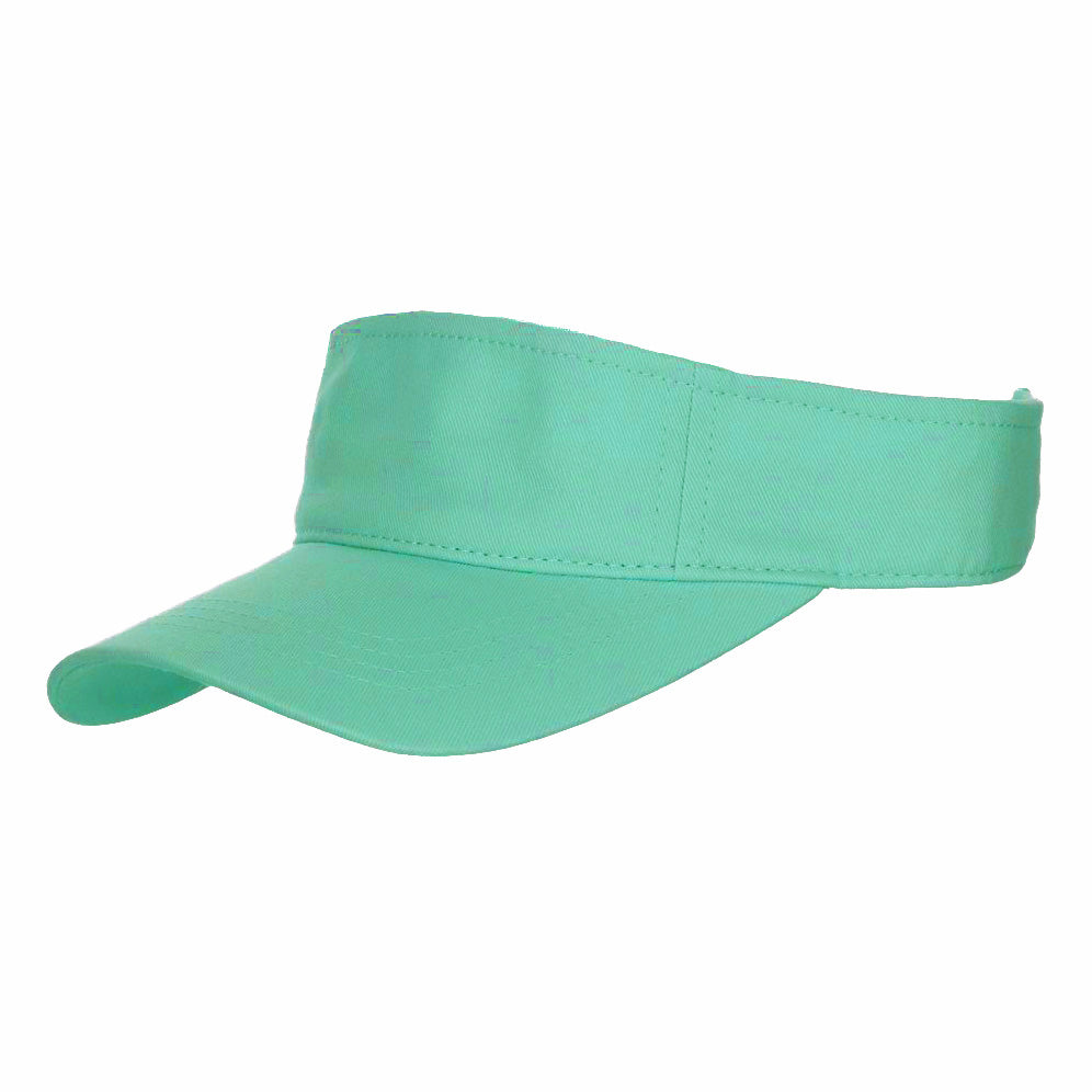 Unisex Cotton Tennis Visors - Dorfman Hat Co Visor Cap Dorfman Hat Co. V7-GREEN Green