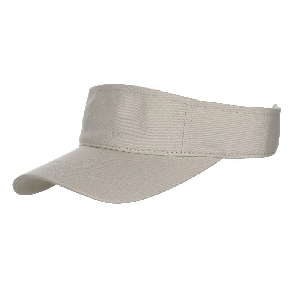 Unisex Cotton Tennis Visors - Dorfman Hat Co Visor Cap Dorfman Hat Co. V7-PUTTY Putty