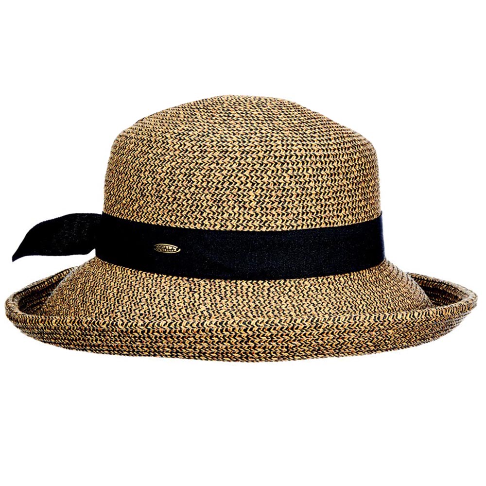 Up Turn Brim Summer Hat - Scala Collection Hats Kettle Brim Hat Scala Hats LP213-COFFEE Coffee  