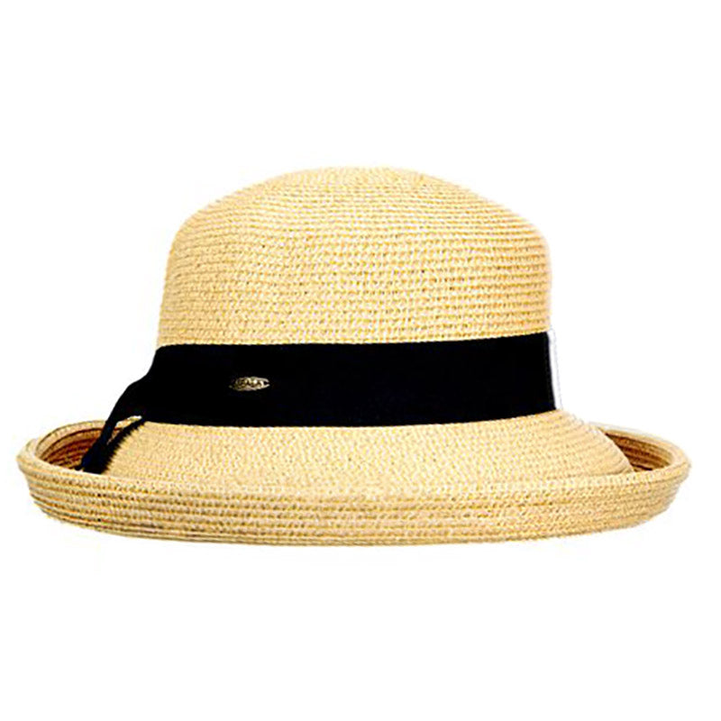 Up Turn Brim Summer Hat - Scala Collection Hats Kettle Brim Hat Scala Hats LP213-NAT Natural