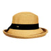 Up Turn Brim Summer Hat - Scala Collection Hats Kettle Brim Hat Scala Hats LP213-TOAST Tan