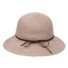 Washable Poly-Straw Bucket Hat, UPF50 - Karen Keith Hats Cloche Great hats by Karen Keith PP15-A Toast Tweed OS (58 cm)