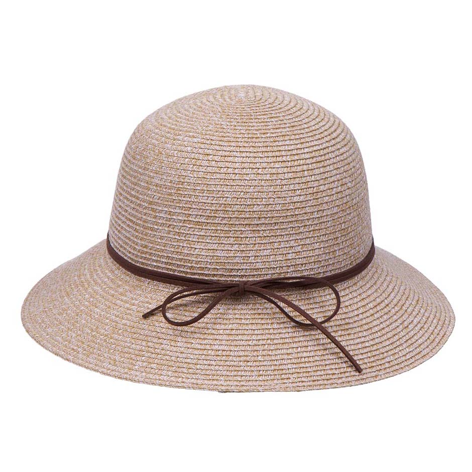 Washable Poly-Straw Bucket Hat, UPF50 - Karen Keith Hats Cloche Great hats by Karen Keith PP15-A Toast Tweed OS (58 cm)