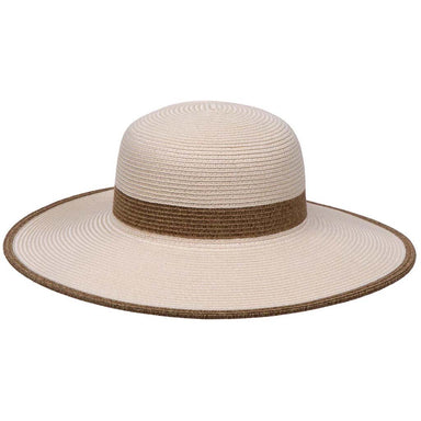 Washable Poly-Straw Sun Hat, UPF50 - Karen Keith Hats Wide Brim Sun Hat Great hats by Karen Keith PP31-B Ivory OS (57.5 cm)