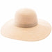Washable Straw Wide Brim Beach Hat for Travel - Boardwalk Style Wide Brim Sun Hat Boardwalk Style Hats DA1940-IVO Natural Tweed OS (57 cm) 