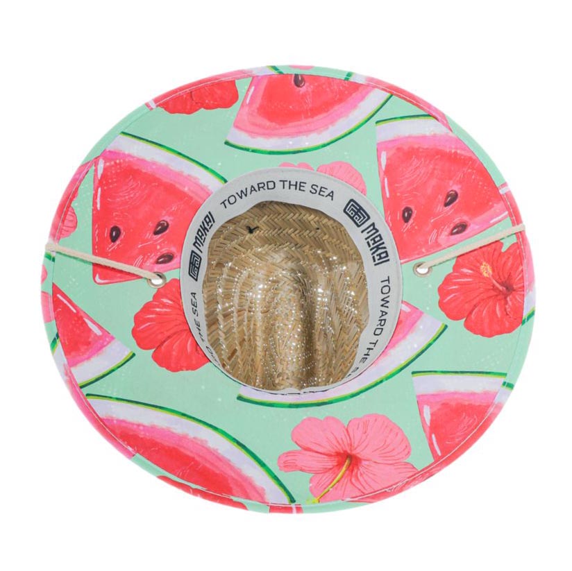 Watermelon Slice Lifeguard Hat for Small Heads - Makai Hats Lifeguard Hat Makai Hat