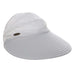 Wide Bill Cap with Open Crown for Ponytail - Panama Jack Hats Cap Panama Jack Hats PJL732-WHT White M/L 