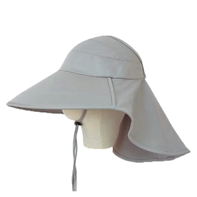 Wide Bill UV Cap with Neck Cover for Women - Karen Keith Hats Cap Great hats by Karen Keith NH37-A Grey
