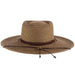 Wide Brim Gaucho Hat with Chin Cord - Scala Hats Bolero Hat Scala Hats    