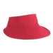 Wide Brim Ribbon Sun Visor with Elastic Closure - Tropical Trends Visor Cap Dorfman Hat Co. V246fc Fuchsia  