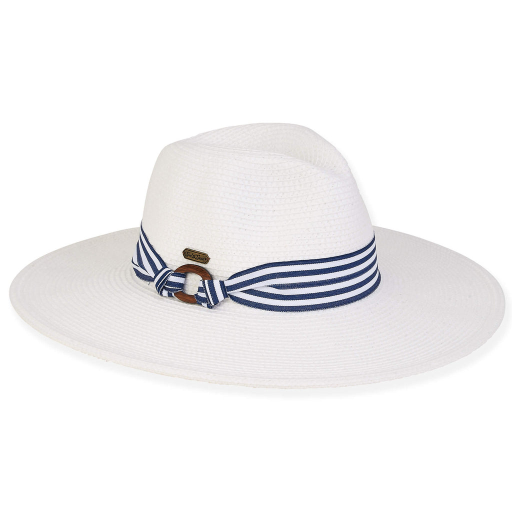 WideBrimSafariHatwithBlueStrip