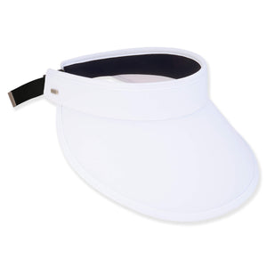 Wide Brim Spandex Sun Visor with Buckle Closure - Sun 'N