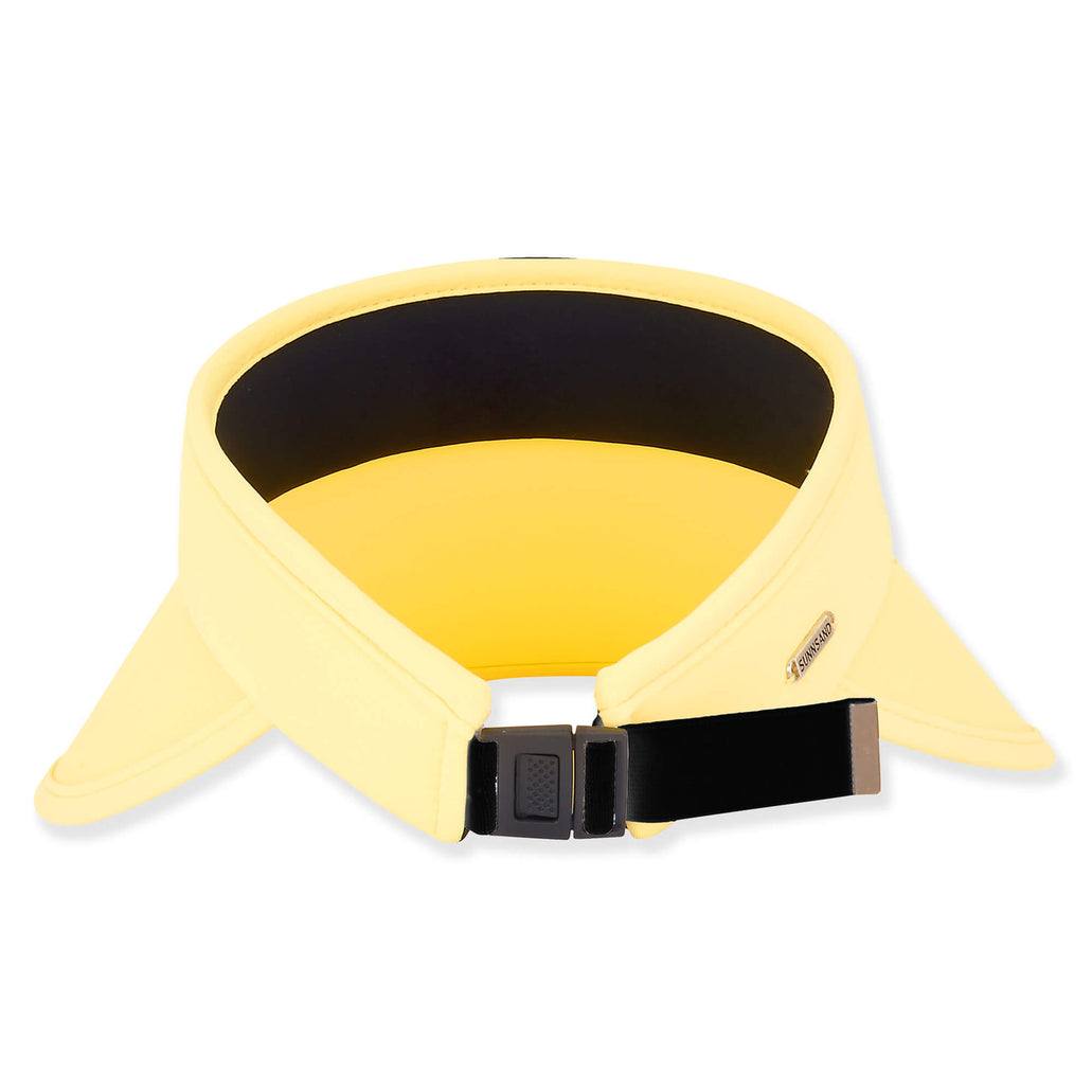 Wide Brim Spandex Sun Visor with Buckle Closure - Sun 'N