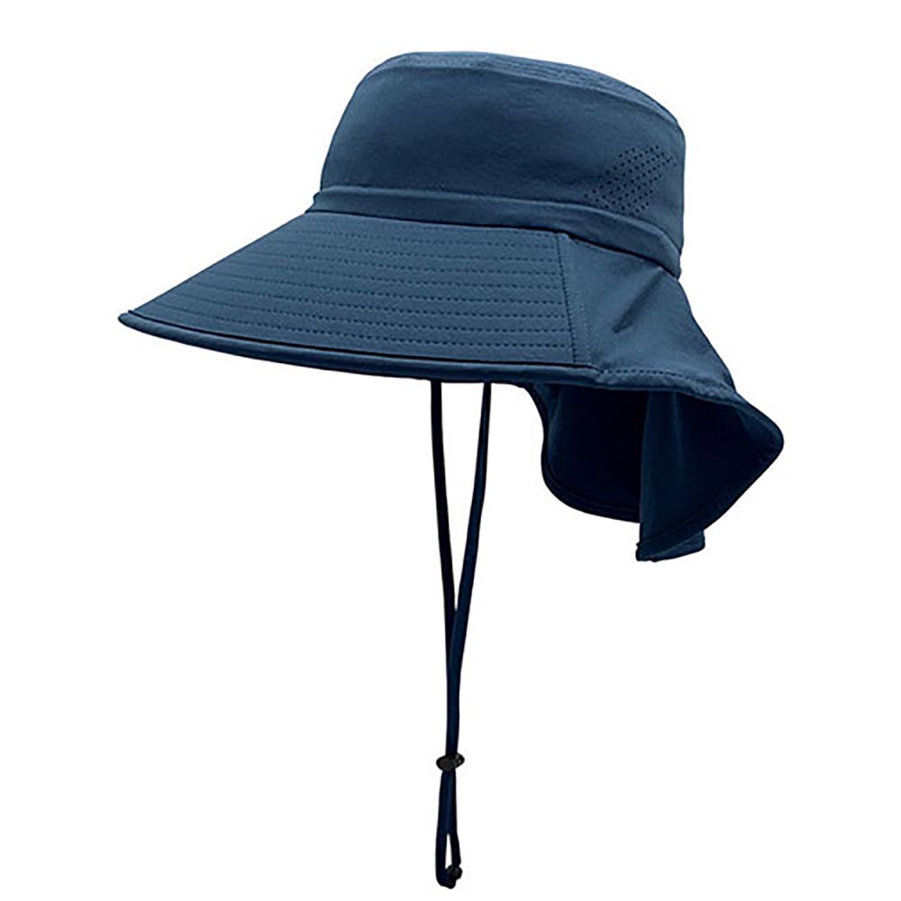 Wide Brim Sun Hat with Neck Flap - Juniper UV Blocking Hats