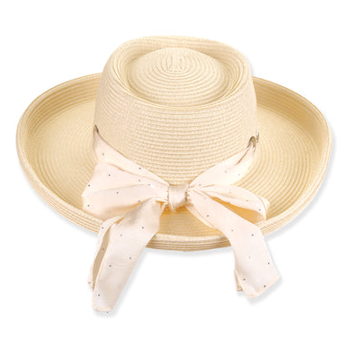 Women's Gambler Hat with Rhinestone Studded Scarf - Sun 'N' Sand Hats Bolero Hat Sun N Sand Hats