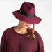 Wool Felt Fedora with Rhinestone Band - Scala Hats, Safari Hat - SetarTrading Hats 