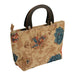 Woven Raffia Bag with Colorful Flower or Butterfly Print Bags Great hats by Karen Keith B76R-E Blue  