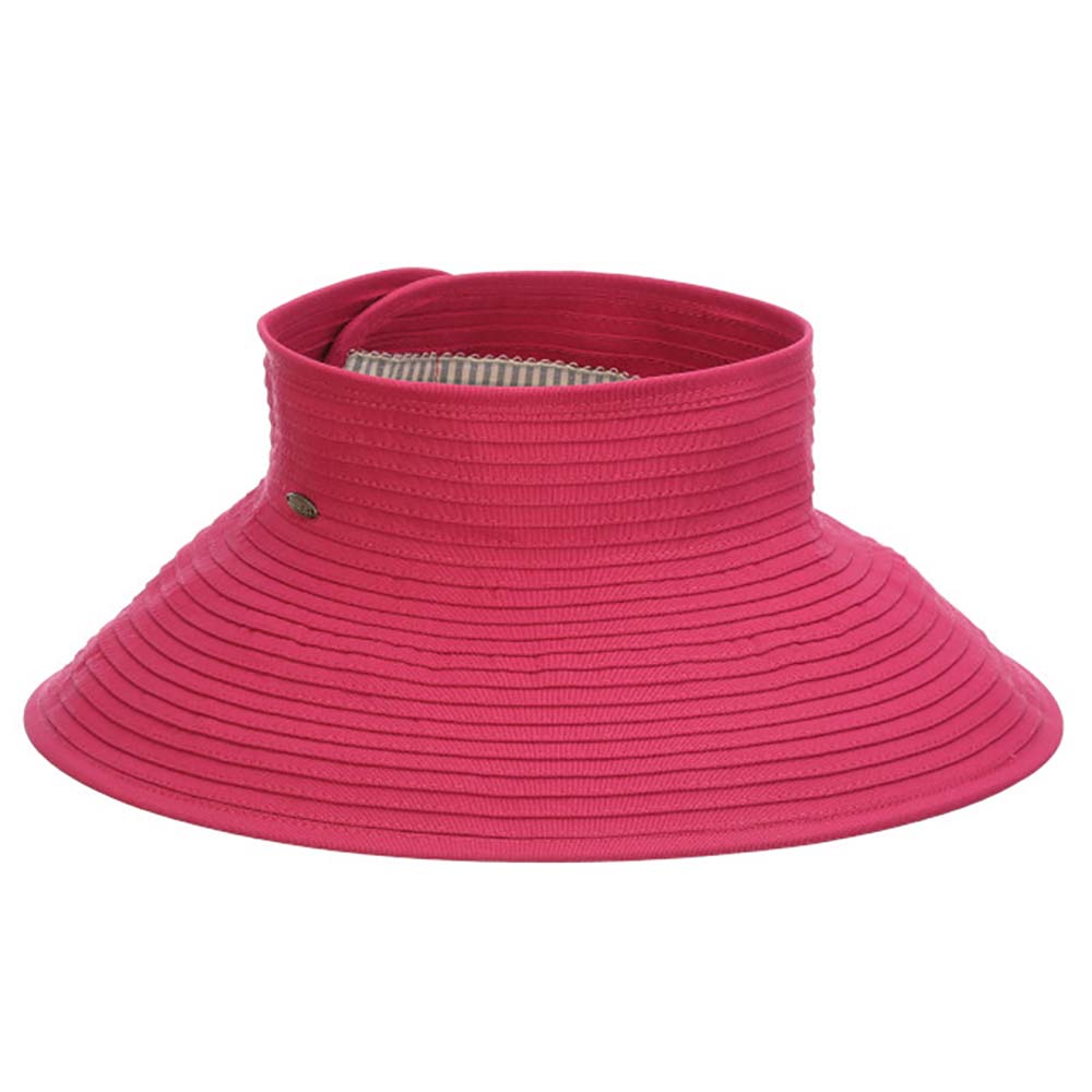 Wrap-Around Fabric Sun Visor Hat - Scala Hats — SetarTrading Hats