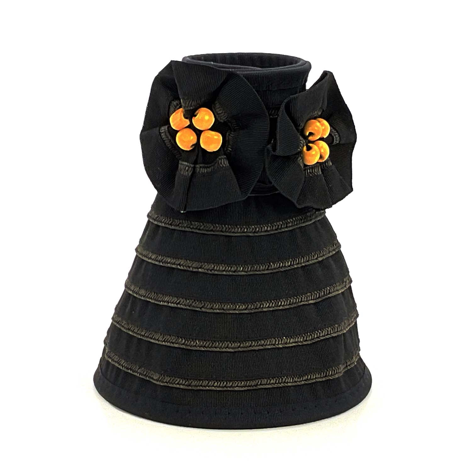 Wrap Around Roll Up Sun Visor with Flowers - Milani Hats Visor Cap Milani Hats    