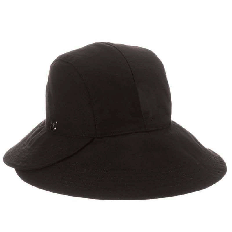 Chicopee Rough Cotton Split Brim Cloche Hat - Callanan Hats Cloche Callanan Hats cr316bk Black OS