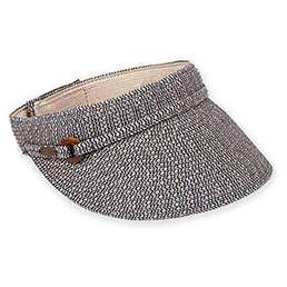classic women's sun visor with buckle accent