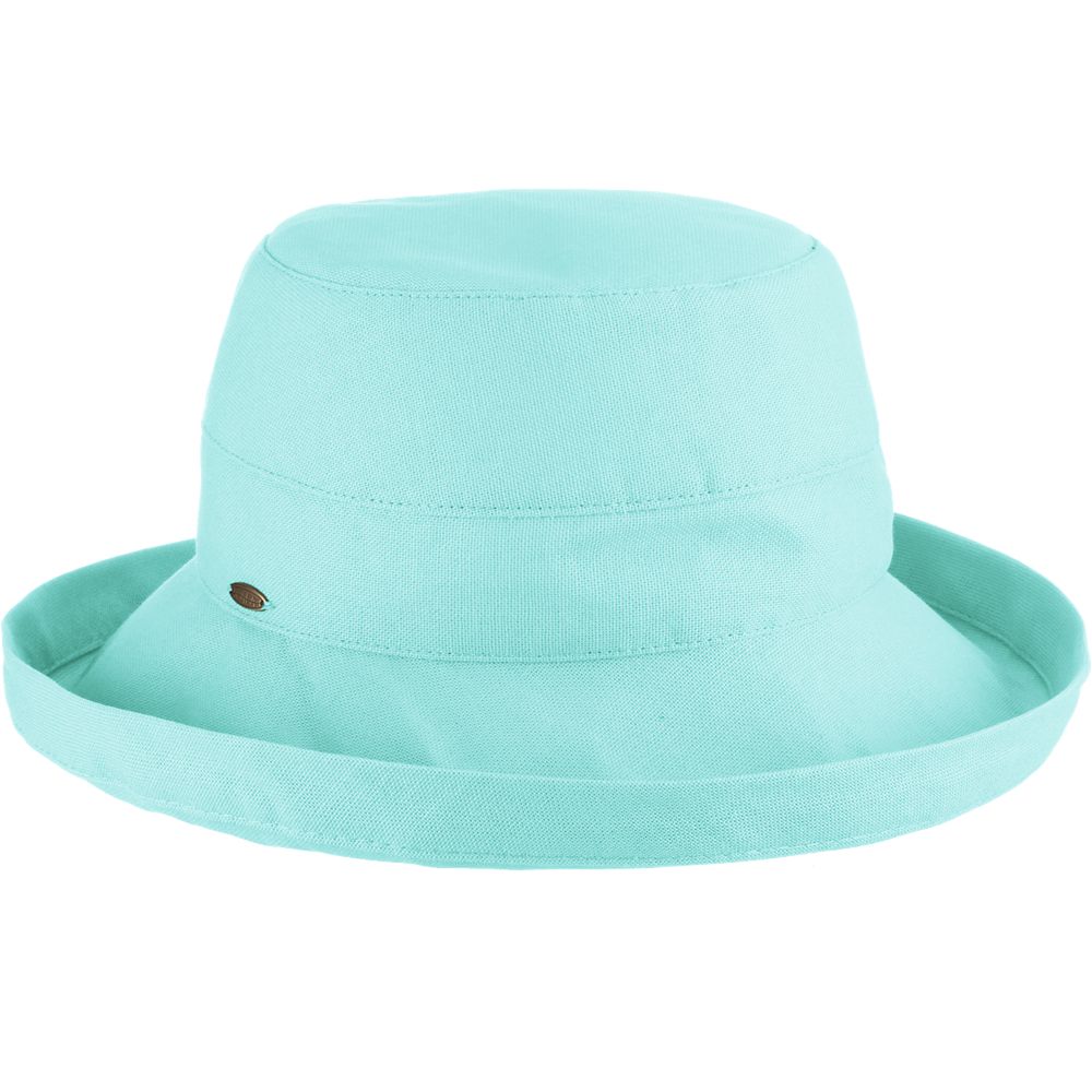 Cotton Up Turned Brim Golf Hat - Scala Hats for Women Kettle Brim Hat Scala Hats LC484-AQUA Aqua M/L (57 - 58 cm)